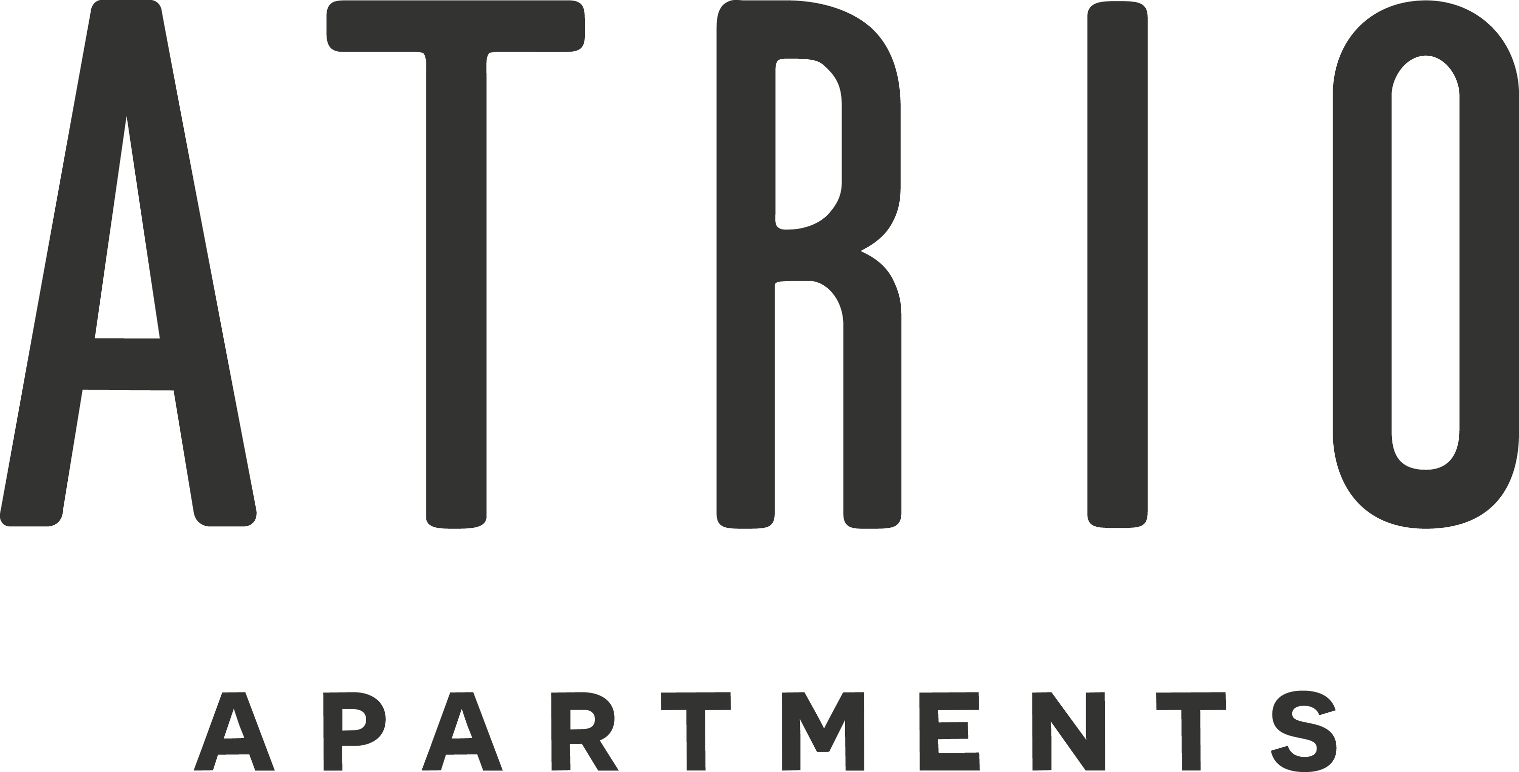 a graphic of the art apartments logo